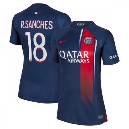 Paris Saint Germain 2023-24 R.Sanches 18 Dames Thuisshirt